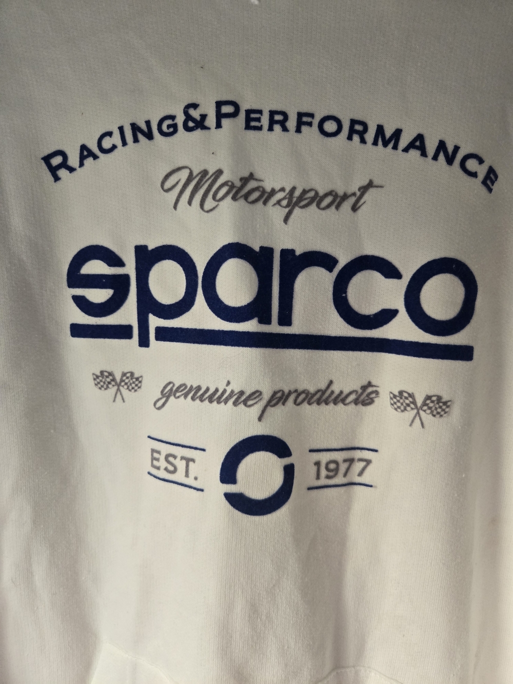 White Pullover Hoodie - Racing Performance Logo - Picture 2 of 8